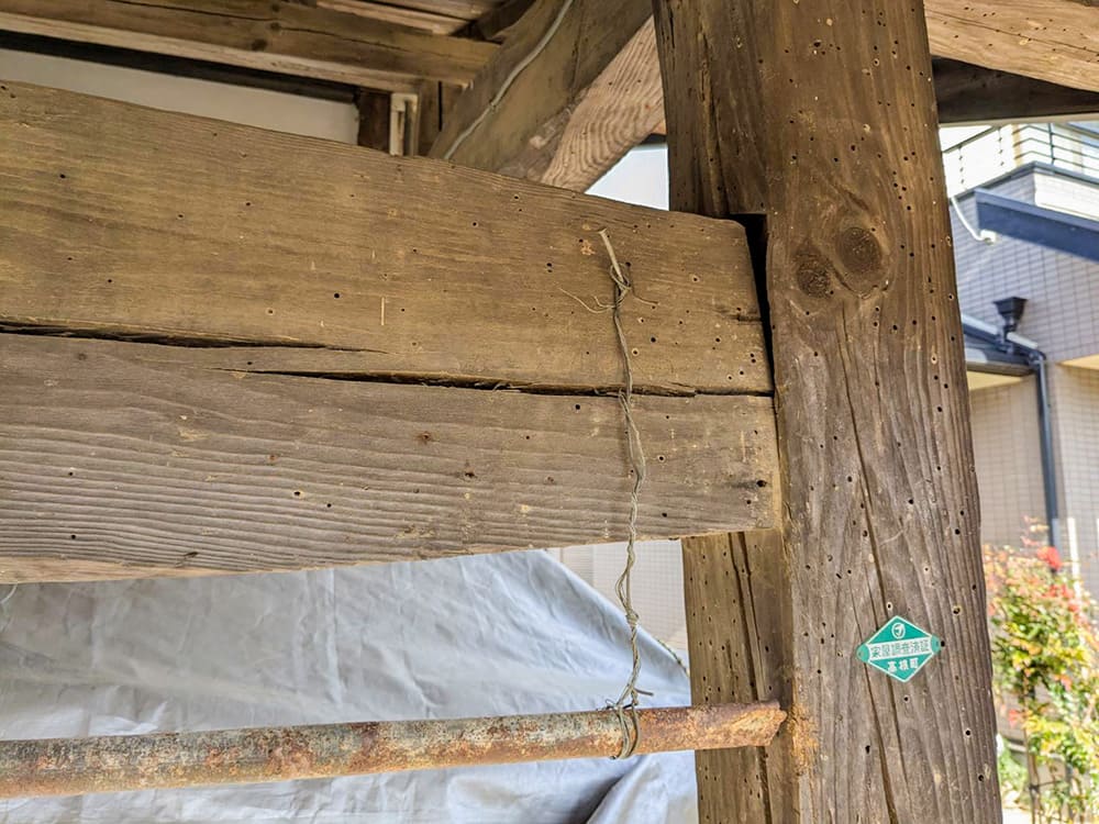 最も深刻だったのは、この一本の柱